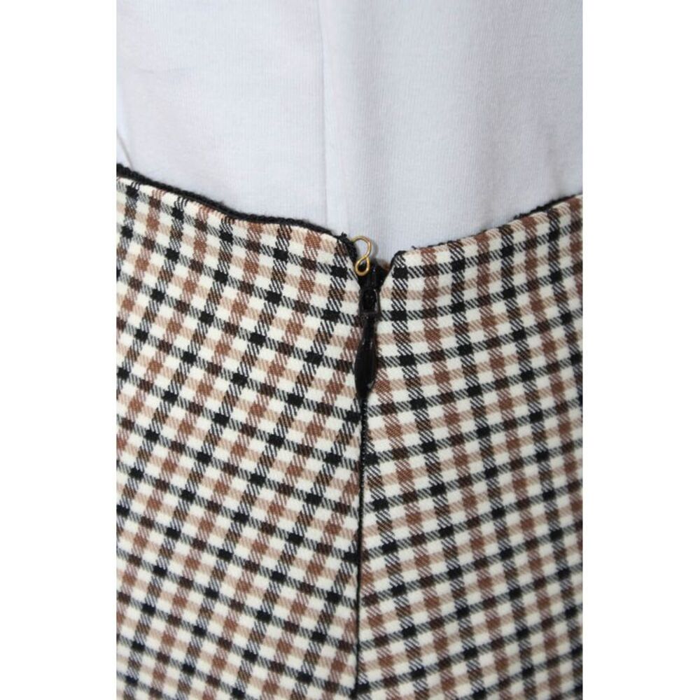 Toccin Women Black Checked Mini Pencil Skirt Size 2 - Picture 4 of 6